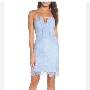 Harlyn Light Blue Lace Mini Dress